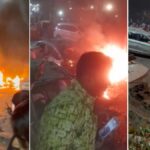 Smoke and fire near Red Fort Metro Station after powerful explosion in New Delhi, November 2025