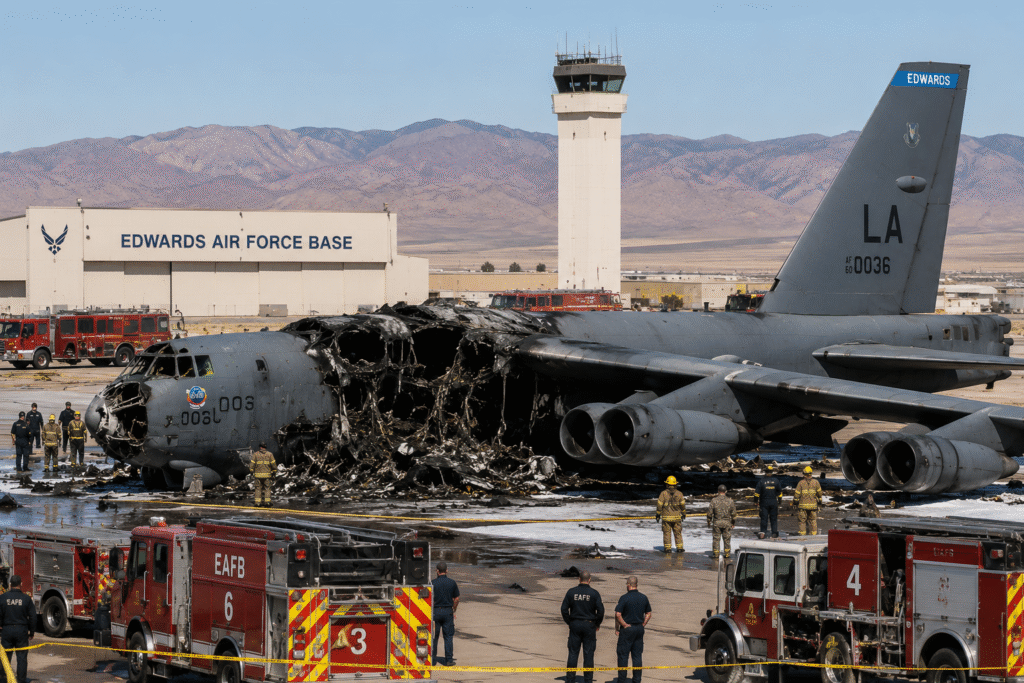 B-52 Bomber Crashes at California’s Edwards Air Force Base, Investigation Underway 1 ChatGPT Image Jun 16 2026 05 31 47 PM