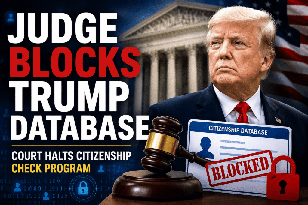 Federal court ruling blocks Trump administration database used for citizenship and voter eligibility checks
