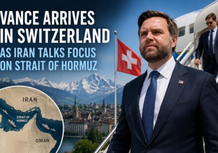 US Vice President JD Vance arrives in Switzerland for talks with Iranian officials