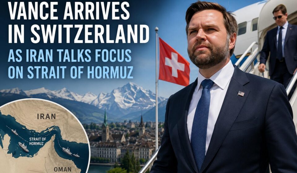 US Vice President JD Vance arrives in Switzerland for talks with Iranian officials