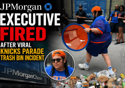 Woman involved in viral Knicks trash can incident during New York City championship parade