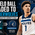 LaMelo Ball in a Minnesota Timberwolves-themed trade graphic following blockbuster deal with the Charlotte Hornets