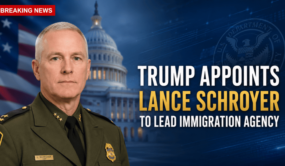 Former Pennsylvania State Trooper Lance Schroyer appointed by President Donald Trump to lead a federal immigration agency