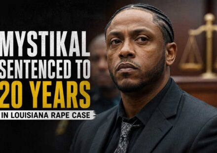 Rapper Mystikal during a court-related appearance following sentencing in a Louisiana rape case