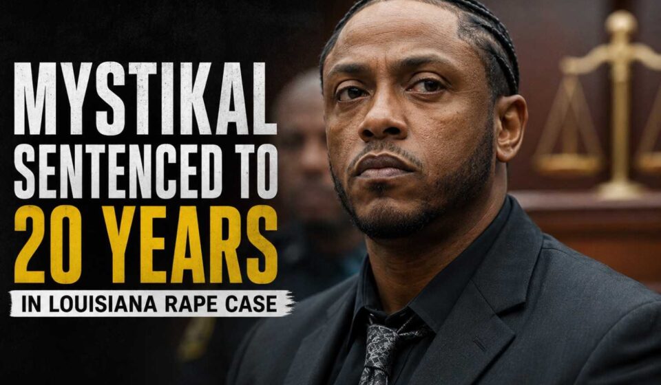 Rapper Mystikal during a court-related appearance following sentencing in a Louisiana rape case