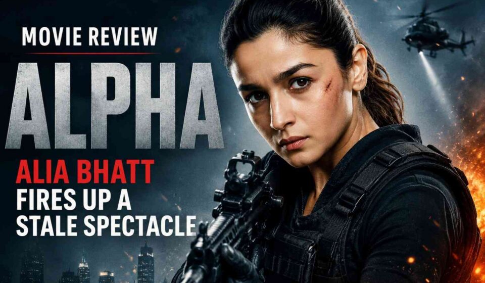 Alia Bhatt in a still from the action thriller Alpha