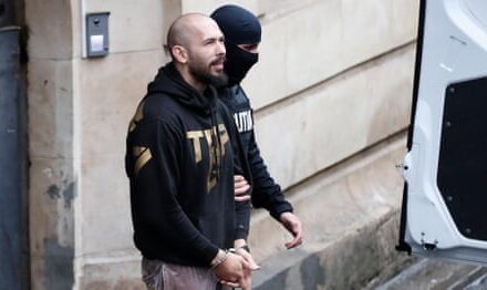 Andrew and Tristan Tate after being arrested by U.S. authorities in Miami