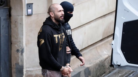 Andrew and Tristan Tate after being arrested by U.S. authorities in Miami