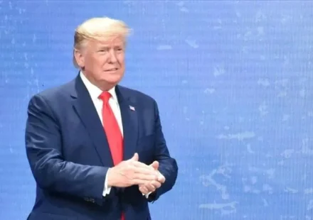 President Donald Trump speaking ahead of a major election announcement