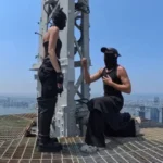 Police respond after climbers scaled the Empire State Building in New York City