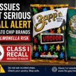 ags of Zapp's and Dirty potato chips recalled by the FDA due to potential salmonella contamination