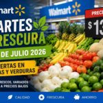 Fresh fruits and vegetables displayed during Walmart Mexico's Martes de Frescura promotion on July 14, 2026