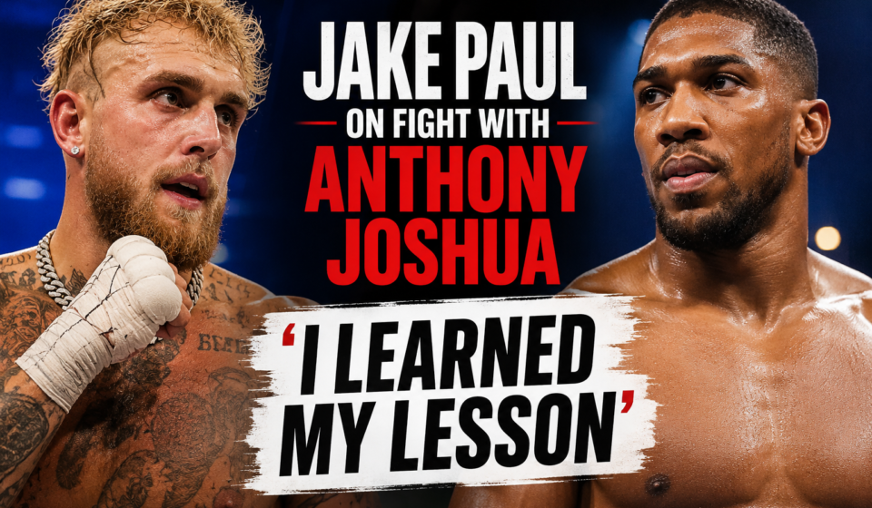 Jake Paul speaking about a potential fight with Anthony Joshua during a media interview