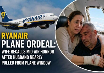 Ryanair aircraft involved in a mid-air emergency after a passenger window became dislodged