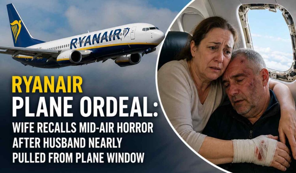 Ryanair aircraft involved in a mid-air emergency after a passenger window became dislodged