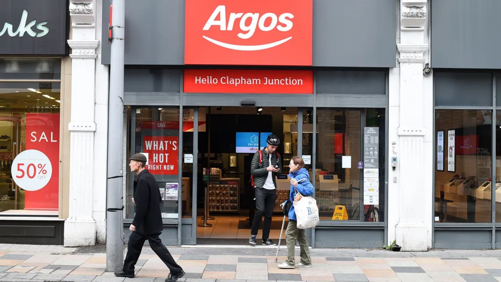 Exterior of a Sainsbury's supermarket with an Argos collection point after the £120m sale announcement