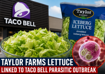 Fresh lettuce supplied by Taylor Farms associated with Taco Bell parasitic outbreak investigation