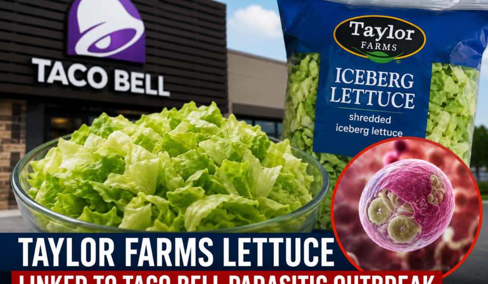 Fresh lettuce supplied by Taylor Farms associated with Taco Bell parasitic outbreak investigation