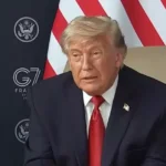 President Donald Trump speaking about the end of the Iran ceasefire and ongoing nuclear negotiations
