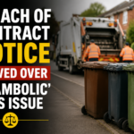 Refuse collection bins awaiting collection as council investigates contractor performance