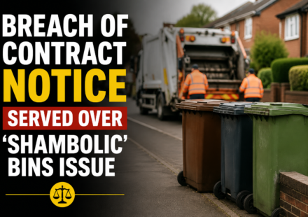 Refuse collection bins awaiting collection as council investigates contractor performance
