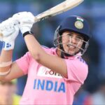 England's Wong celebrates after dismissing India's Smriti Mandhana during the Lord's Test.