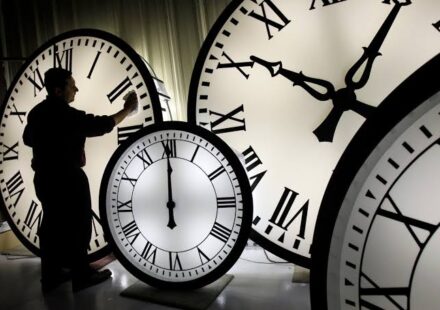 Daylight Saving Time Explained showing clocks changing during seasonal time adjustment