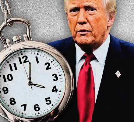 Donald Trump speaking as the United States prepares for the upcoming Daylight Saving Time clock change